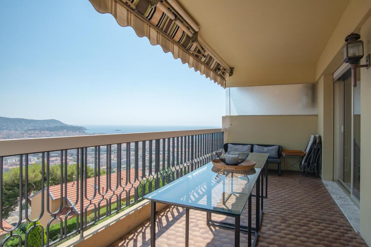 3 pièces vue mer et piscine quartier Parc Impérial Niza Exterior foto
